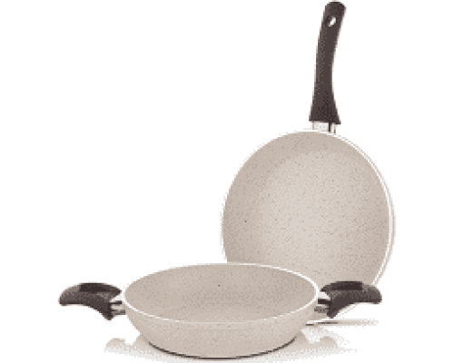 Schafer Moderne Yanmaz Yapışmaz - Tava Seti - 2 Parça  Krem